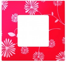 Simon 27 Накладка декоративная на рамку базовую, 1 пост, S27 Play, Extrem, красное и белое  2700617-803  Simon