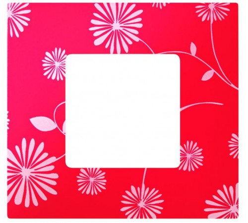 Simon 27 Накладка декоративная на рамку базовую, 1 пост, S27 Play, Extrem, красное и белое  2700617-803  Simon