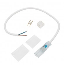 Коннектор с проводом для двухстороннего неона 8х16мм, провод каучук  134-051  NEON-NIGHT