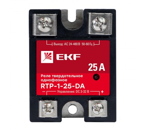 Реле твердотельное однофазное RTP-25-DA EKF PROxima   rtp-1-25-da   EKF