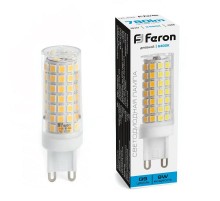 Лампа светодиодная, (9W) 230V G9 6400K JCD, LB-434  38148  FERON