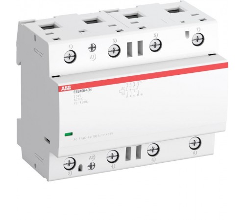 Контактор ESB100-40N-01 модульный (100А АС-1, 4НО), катушка 24В AC/DC  1SAE661111R0140  ABB