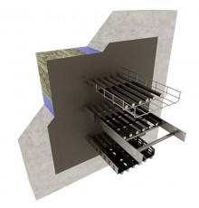 Пояс огнестойкий для установки в кабельных коробах, лотках, кабельной лестнице, огнестойкость - 0,75 часа, комплект на 1м2, 500102  ИНЗАБАР-ХПС-KK-3С