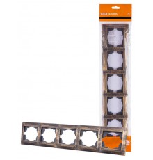 Рамка 5-ти постовая горизонтальная старинная бронза "Лама"  SQ1815-0782  TDM