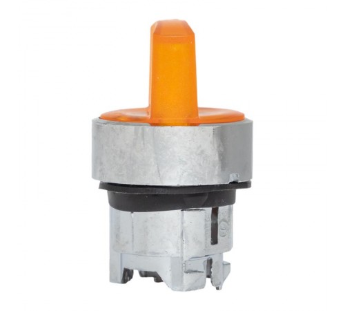 Исполнительный механизм переключателя ХB4 желтый на 2 положения с фиксацией, с подсветкой с короткой ручкой EKF PROxima    XB4BD2FL-Y   EKF 