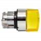 Исполнительный механизм переключателя ХB4 желтый на 2 положения с фиксацией, с подсветкой с короткой ручкой EKF PROxima    XB4BD2FL-Y   EKF 