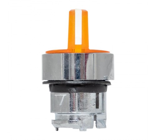 Исполнительный механизм переключателя ХB4 желтый на 2 положения с фиксацией, с подсветкой с короткой ручкой EKF PROxima    XB4BD2FL-Y   EKF 