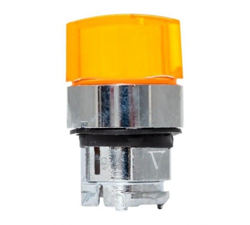 Исполнительный механизм переключателя ХB4 желтый на 2 положения с фиксацией, с подсветкой с короткой ручкой EKF PROxima    XB4BD2FL-Y   EKF 