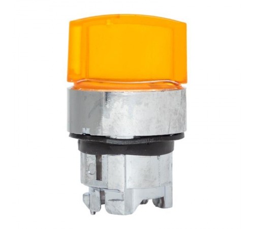 Исполнительный механизм переключателя ХB4 желтый на 2 положения с фиксацией, с подсветкой с короткой ручкой EKF PROxima    XB4BD2FL-Y   EKF 