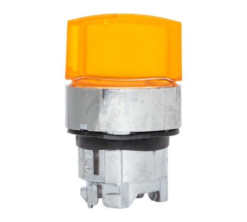 Исполнительный механизм переключателя ХB4 желтый на 2 положения с фиксацией, с подсветкой с короткой ручкой EKF PROxima    XB4BD2FL-Y   EKF 