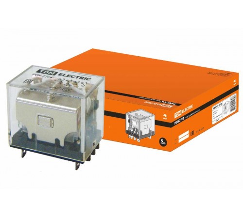 Реле РЭК77/4 10А  12В DC   SQ0701-0026  TDM