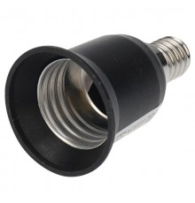 Переходник цокольный E14-E27 черный  11-8871  Rexant