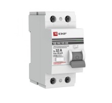 Выключатель дифференциальный (УЗО) ВД-100 2п 32А 30мА (тип АС) PROximа  elcb-2-32-30-em-pro  EKF (замена - E1026M3230)