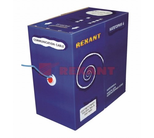 Кабель FTP 4PR 23AWG CAT6 305м  01-0147  REXANT
