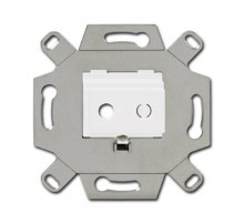 Адаптор/суппорт для TRS-разъёмов, mini-jack 3.5 мм, аудио, цвет альпийский белый  0230-0-0459  2CKA000230A0459  ABB