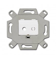 Адаптор/суппорт для TRS-разъёмов, mini-jack 3.5 мм, аудио, цвет альпийский белый  0230-0-0459  2CKA000230A0459  ABB