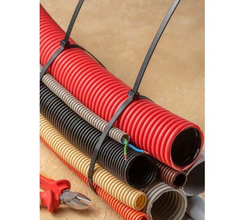 Хомут P6.6 стандартный (ч), 8.8x920 (100шт) FlexLock PROxima  plc-fl-ctsb-8.8x920  EKF