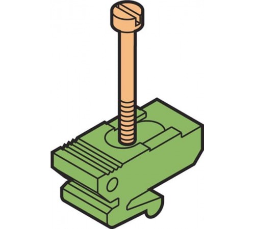 Ножка FX для монтажа на рейку DIN1 клеммных блоков  1SNA167682R2300  TE