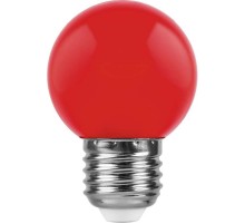 Лампа светодиодная для белт лайта LB-37 (1W) 230V E27 красный G45  25116  FERON