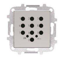 Накладка для механизма электронного выключателя с кодовой клавиатурой 8153.5, серия SKY, цвет серебристый алюминий2CLA855350A1301 ABB