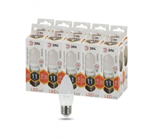 Лампа светодиодная LED B35-11W-827-E27  Б0032981  ЭРА