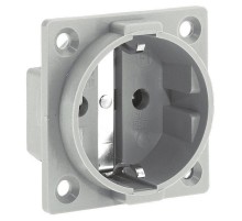 Розетка панельная Schuko 2р+Е 16Асерая IP20 фланец 50*50 I 712-Bals I Bals