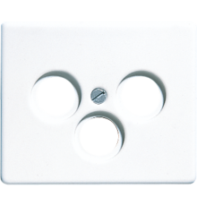 Крышка для телевизионной и спутниковой розетки; белая  SL561SATWW  Jung