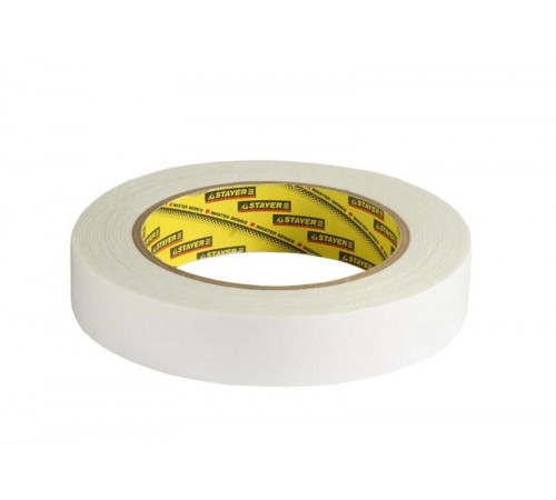 Двухсторонняя клейкая лента на вспененной основе, Professional белая, 19мм х 5м  12231-19-05  STAYER