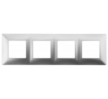 14-5004-03 Рамка на 4 поста, Эра Elegance, алюминий  Б0034401  ЭРА