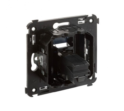 USB 3.0 розетка одинарная в стену, тип А-А, "Avanti", "Черный квадрат"  4402303  DKC