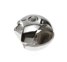 Держатель краб для 2-х труб правый хром (1 шт) - пакет   127425  Tech-KREP