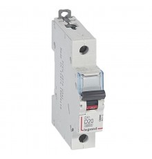 Выключатель автоматический  однополюсный DX3 6000 20А D 10кА  407972  Legrand