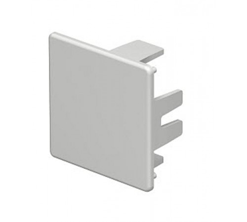 Торцевая заглушка кабельного канала WDK 40x40 мм (ПВХ,светло-серый) (WDK HE40040LGR)  6183727  OBO Bettermann