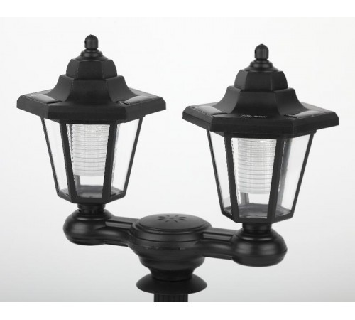 Светильник садово-парковый на солнечной батарее, ERASV01-01 пластик, черный, 150 см (12/96)  Б0049551  ЭРА