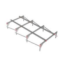 Опорная конструкция для установки оборудования TECHNORAPTOR 1500х3000 тип 2  KM-TR-SSEI-1500-3000-2  КМ - профиль