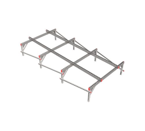 Опорная конструкция для установки оборудования TECHNORAPTOR 1500х3000 тип 2 HD  KM-TR-SSEI-1500-3000-2 HD  КМ - профиль