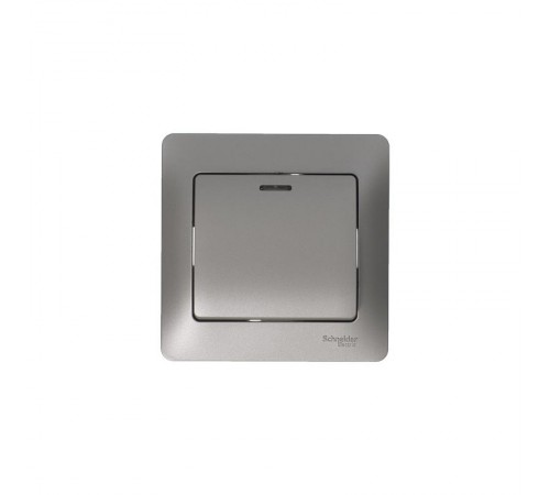 Glossa Платина Выключатель 1-клавишный с подсветкой, сх.1а, 10AX  GSL001213  SE