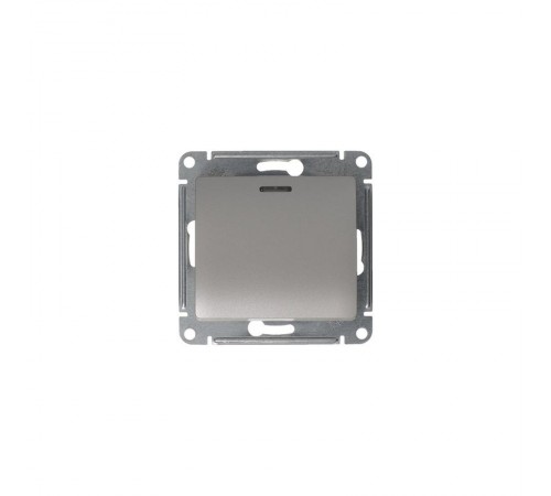 Glossa Платина Выключатель 1-клавишный с подсветкой, сх.1а, 10AX  GSL001213  SE