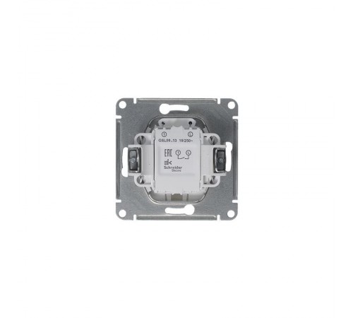 Glossa Платина Выключатель 1-клавишный с подсветкой, сх.1а, 10AX  GSL001213  SE