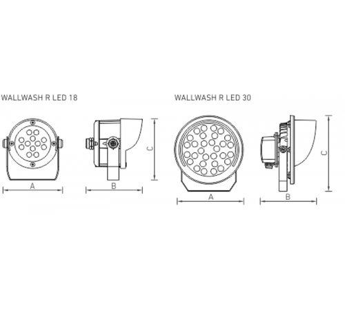 Светильник светодиодный WALLWASH R LED 6 (10) 2700K  1102000270  Световые Технологии