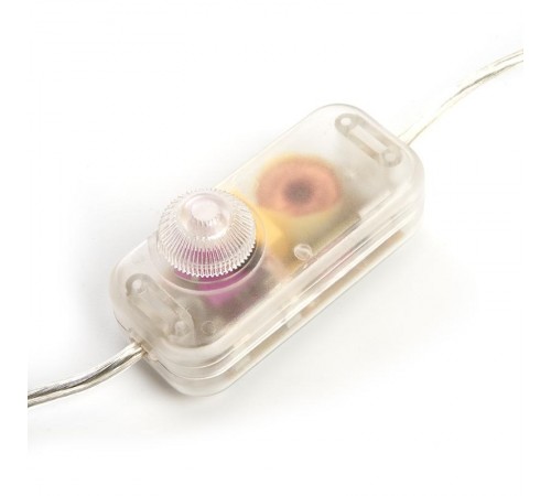 Сетевой шнур DM103-200W 230V 1,5+0,5м (с диммером) прозрачный  23058  FERON