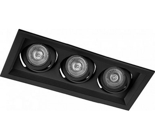 Светильник встраиваемый карданный под лампу MR16 DLT203 3x50W MR16 G5.3 черный  32443  FERON