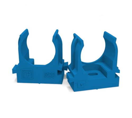 Крепеж-клипса для труб для монтажного пистолета синяя д20 (100шт/900шт уп/кор)  PR13.0144  Промрукав