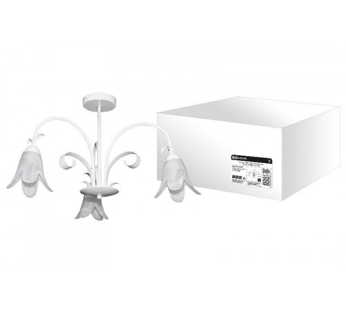 Люстра НCБ 12-04 Адель 3х40Вт ЛН Е14 белый  SQ0370-0017  TDM