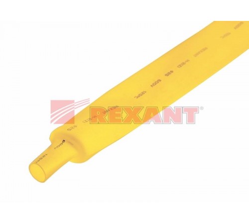 Термоусадка 25,0 / 12,5 мм, желтая (1м)  22-5002  REXANT