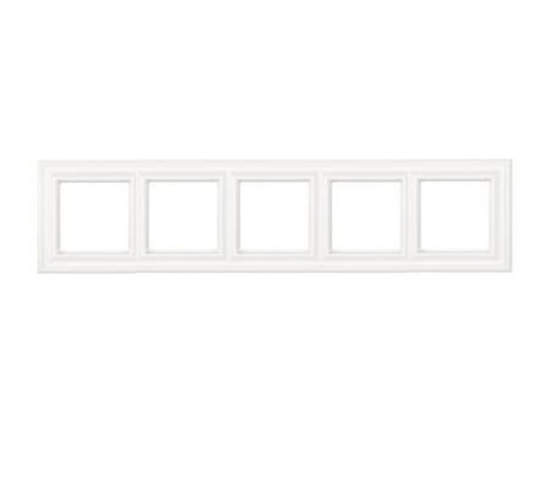 Рамка 5-постов; термопласт; белый; Eco Deco  EPD485WW  Jung