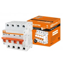 Выключатель автоматический четырехполюсный ВА47-60 4Р 20А 6кА х-ка С  SQ0223-0126  TDM