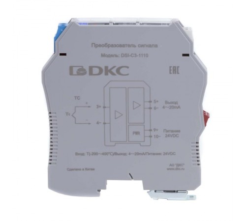 Преобразователь сигнала DSI, 1 вход TC тип T, 1 выход 4...20 мА  DSI-C3-1110  DKC