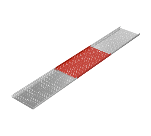 Лоток перф. 50х600х1,5 L2500 мм "Быстрый монтаж ПЛЮС" HD  LPplus50-600-1.5-2500 HD  КМ-Профиль
