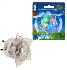 Светильник-ночник DTL-308-Цветок/RGB/4LED/05W выключатель на корпусе  10320  Uniel